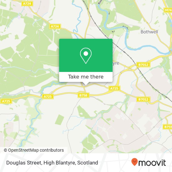 Douglas Street, High Blantyre map