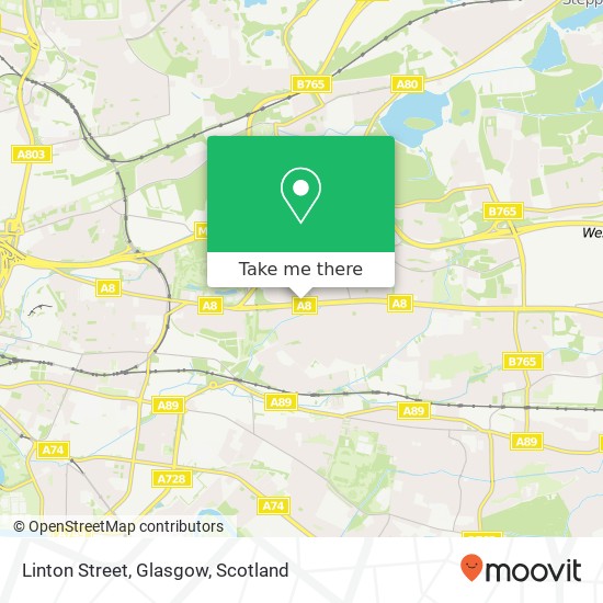 Linton Street, Glasgow map