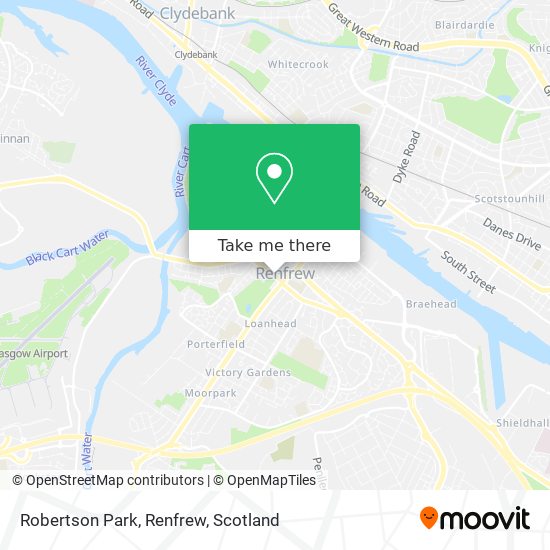 Robertson Park, Renfrew map