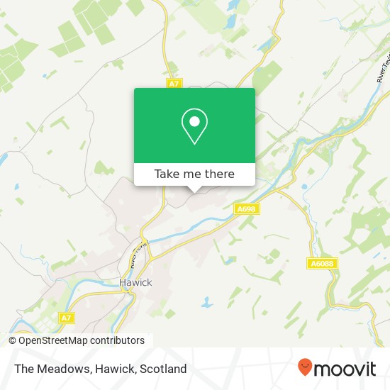 The Meadows, Hawick map