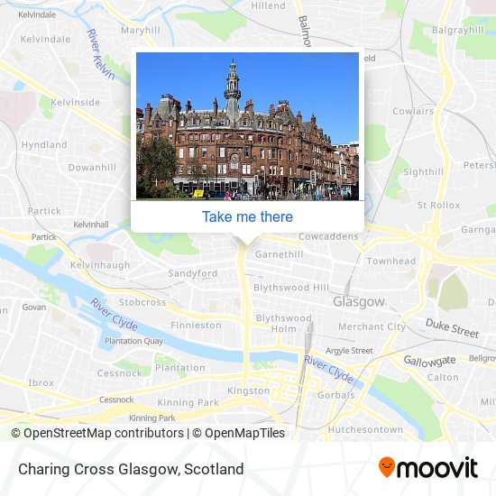 Charing Cross Glasgow map