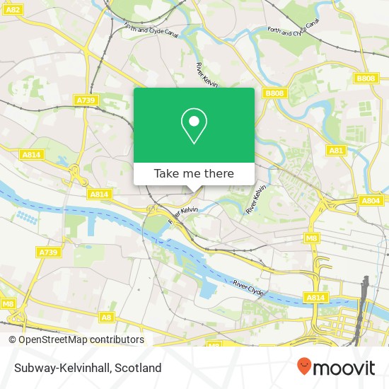 Subway-Kelvinhall map
