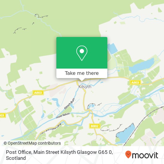Post Office, Main Street Kilsyth Glasgow G65 0 map