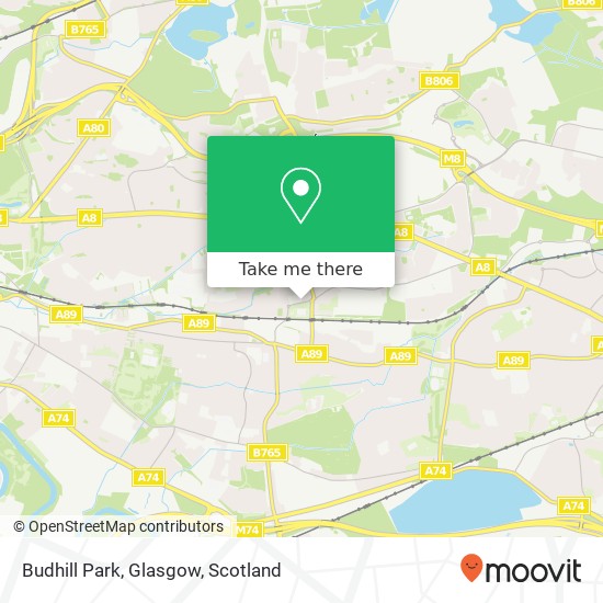 Budhill Park, Glasgow map