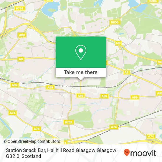 Station Snack Bar, Hallhill Road Glasgow Glasgow G32 0 map
