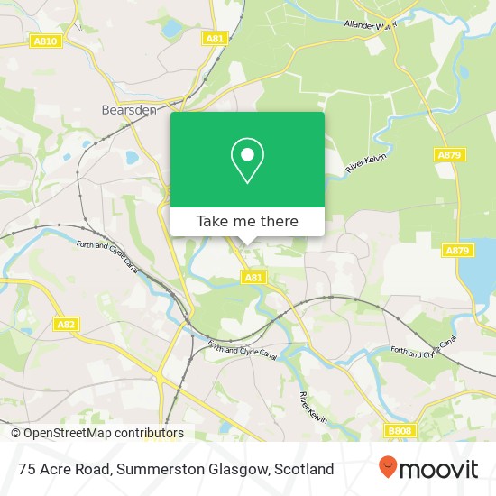 75 Acre Road, Summerston Glasgow map