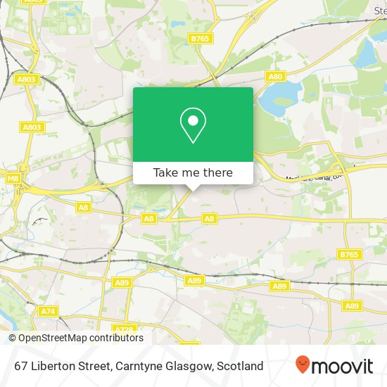 67 Liberton Street, Carntyne Glasgow map