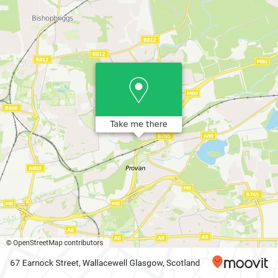 67 Earnock Street, Wallacewell Glasgow map