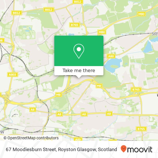 67 Moodiesburn Street, Royston Glasgow map