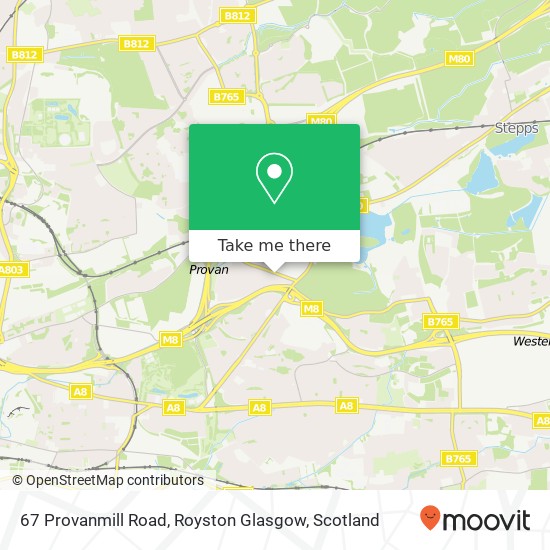 67 Provanmill Road, Royston Glasgow map