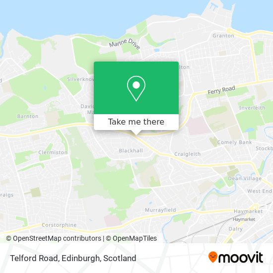 Telford Road, Edinburgh map