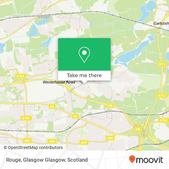 Rouge, Glasgow Glasgow map