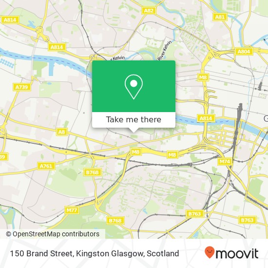 150 Brand Street, Kingston Glasgow map