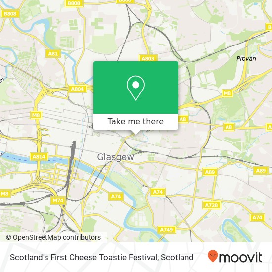 Scotland's First Cheese Toastie Festival map
