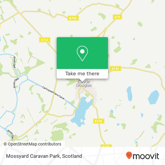 Mossyard Caravan Park map