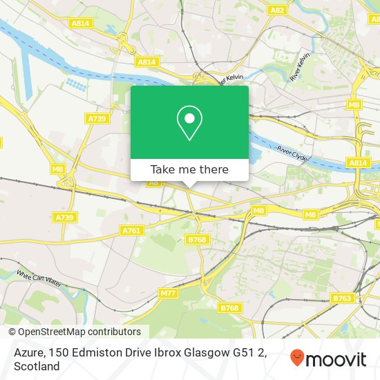 Azure, 150 Edmiston Drive Ibrox Glasgow G51 2 map