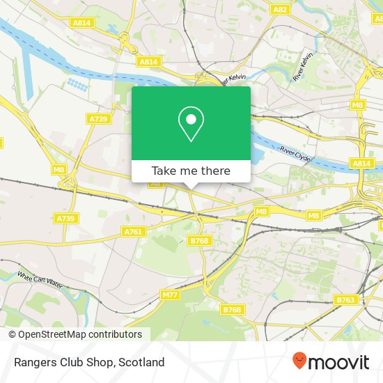 Rangers Club Shop, 150 Edmiston Drive Ibrox Glasgow G51 2 map
