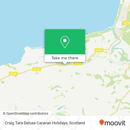 Craig Tara Deluxe Caravan Holidays map
