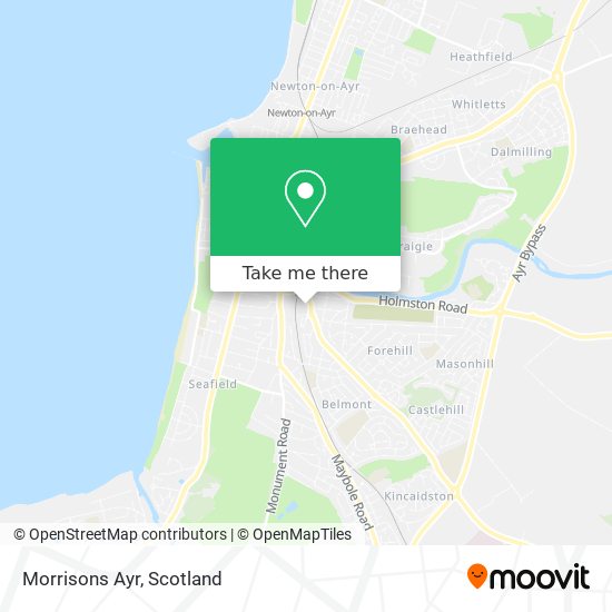 Morrisons Ayr map