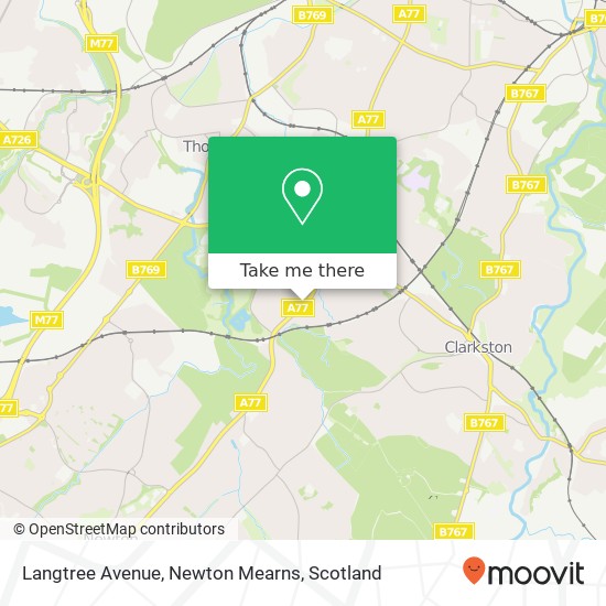 Langtree Avenue, Newton Mearns map