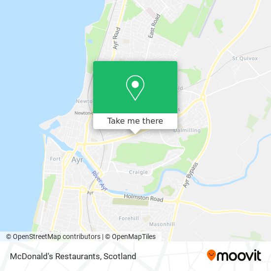 McDonald's Restaurants map