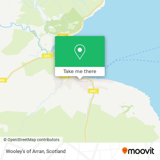 Wooley's of Arran map