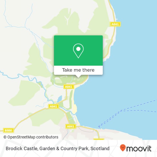 Brodick Castle, Garden & Country Park map