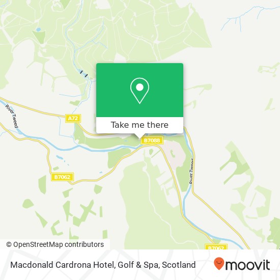 Macdonald Cardrona Hotel, Golf & Spa map