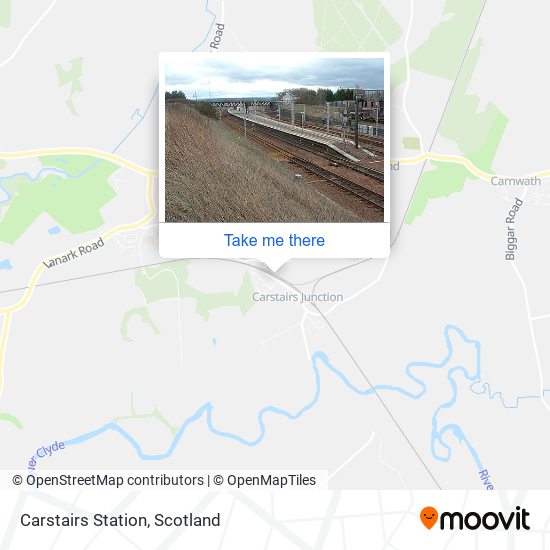 Carstairs Station map