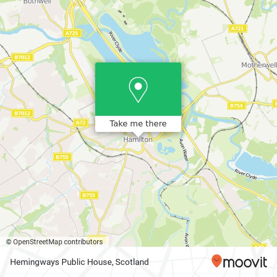 Hemingways Public House map