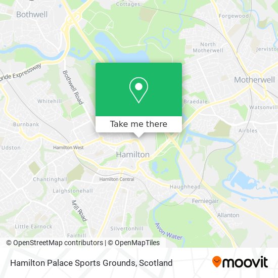 Hamilton Palace Sports Grounds map