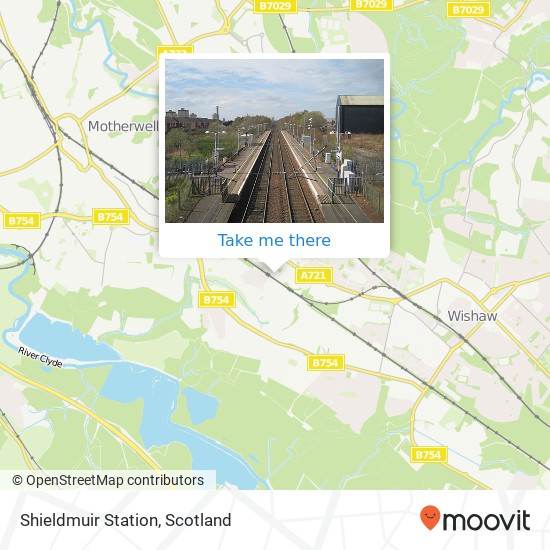 Shieldmuir Station map