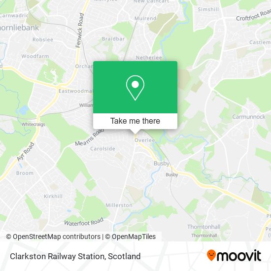 Clarkston Railway Station map