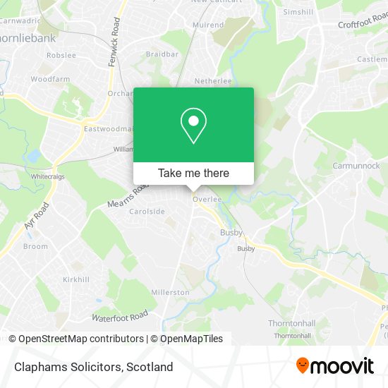 Claphams Solicitors map