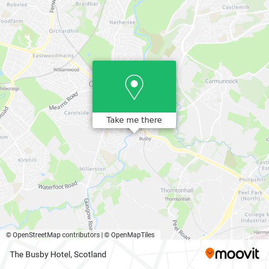 The Busby Hotel map