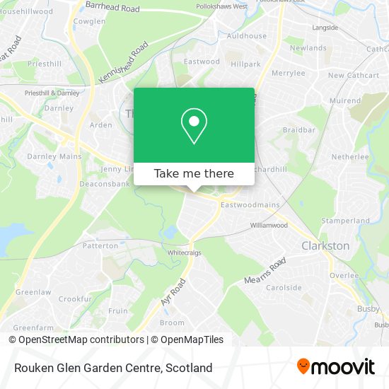 Rouken Glen Garden Centre map