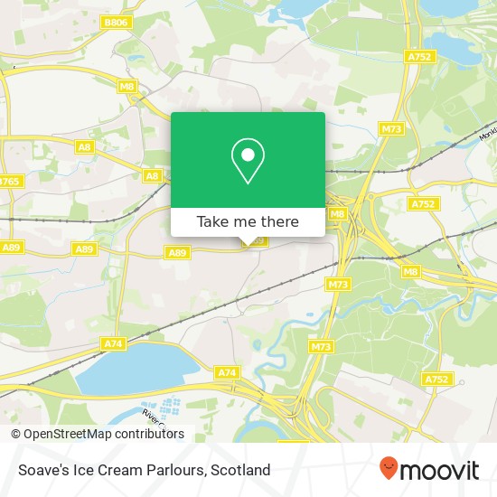 Soave's Ice Cream Parlours map