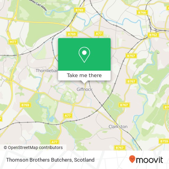 Thomson Brothers Butchers map