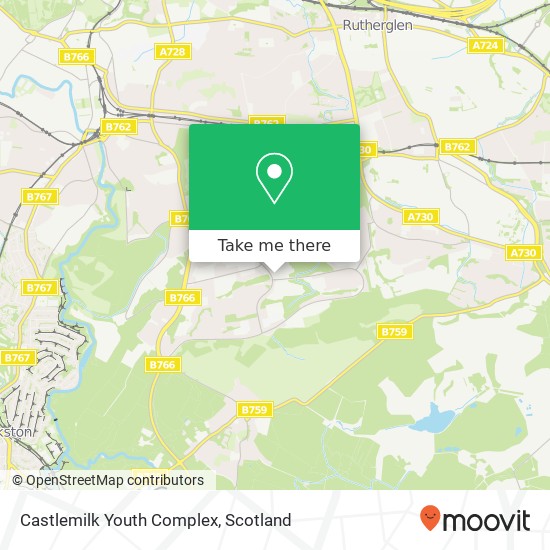 Castlemilk Youth Complex map