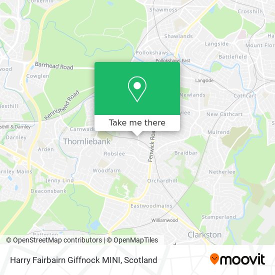 Harry Fairbairn Giffnock MINI map