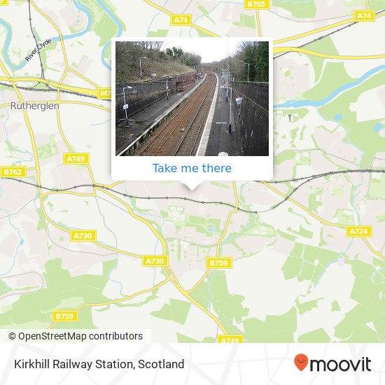 Kirkhill Railway Station map