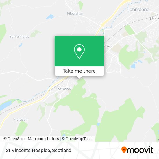 St Vincents Hospice map