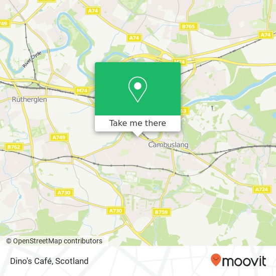 Dino's Café map
