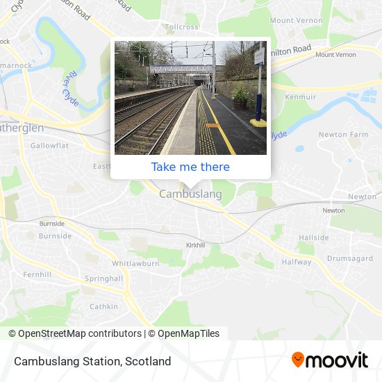 Cambuslang Station map