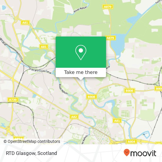 RTD Glasgow map