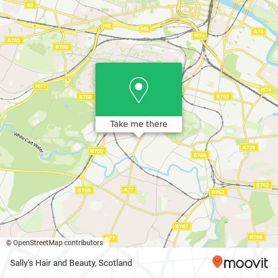 Sally's Hair and Beauty map