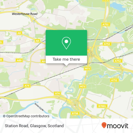 Station Road, Glasgow map