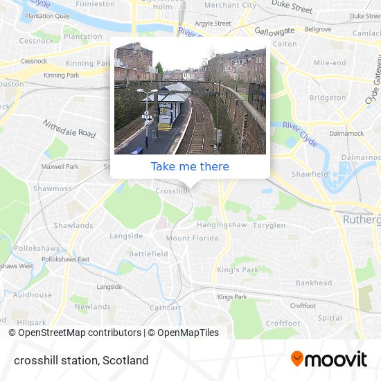 crosshill station map
