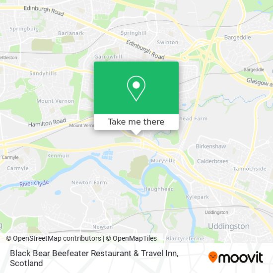 Black Bear Beefeater Restaurant & Travel Inn map