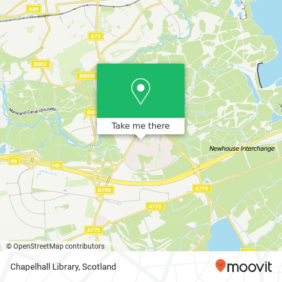 Chapelhall Library map